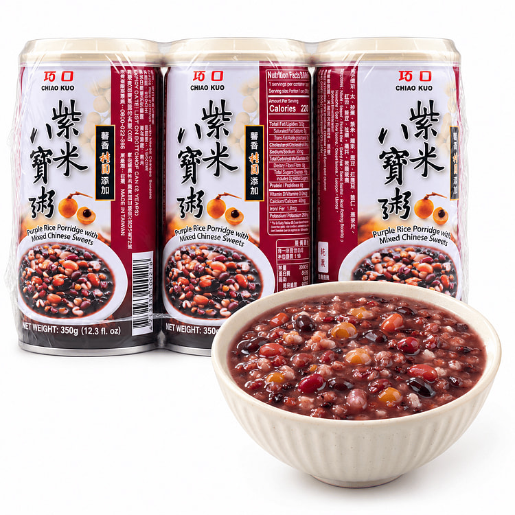 巧口 紫米八宝粥 350g/罐 三联包 1050 克