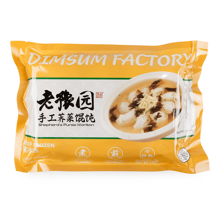 老豫园 上海荠菜馄饨（荠菜猪肉 手工制作） 10.8 盎司