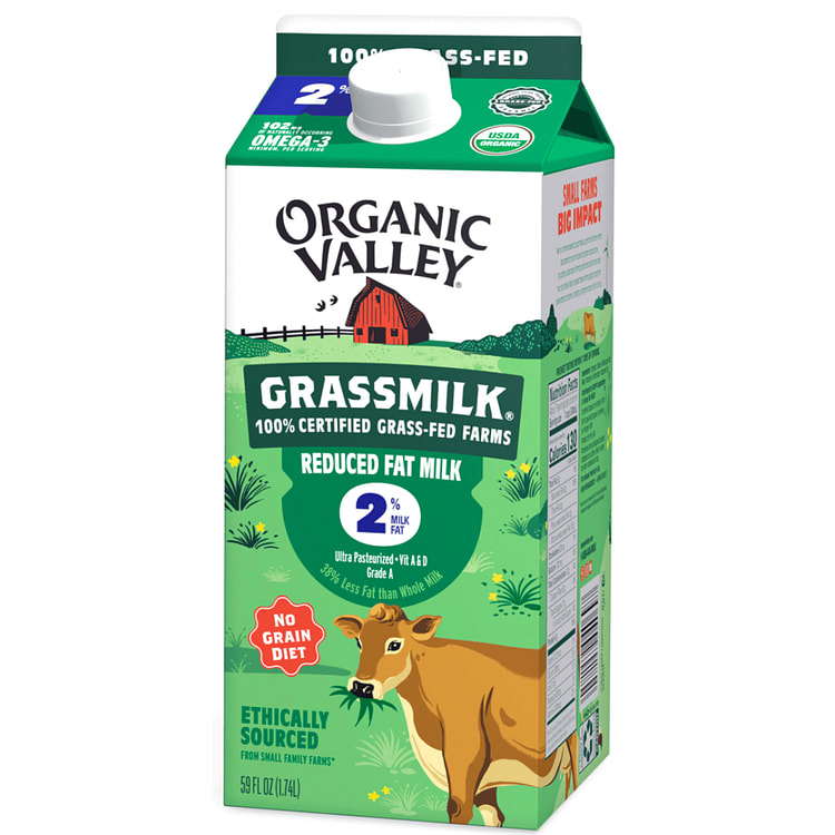 Organic Valley Grassmilk 2% Reduced Fat Milk 59 fl.oz
