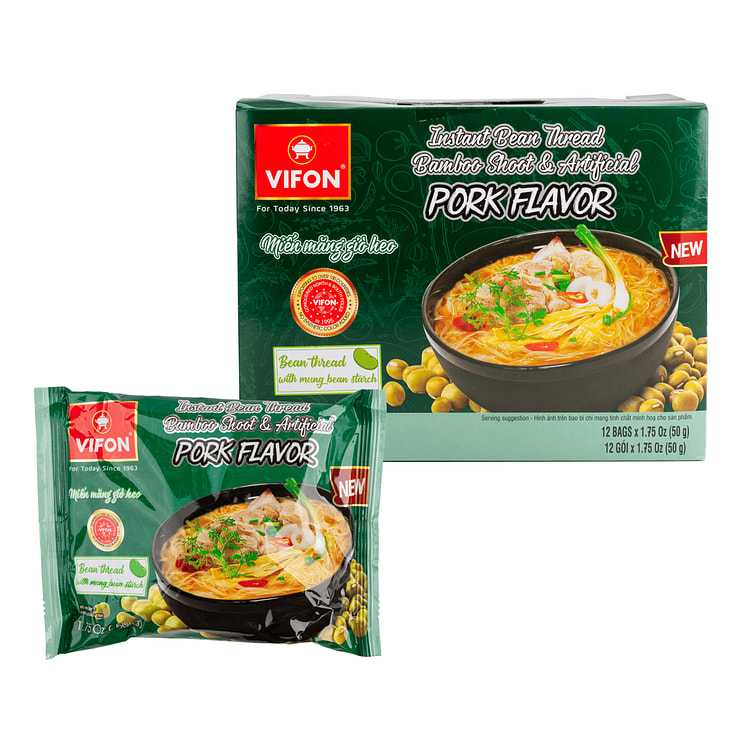 Vifon 竹笋猪脚味粉丝 12包 21 盎司