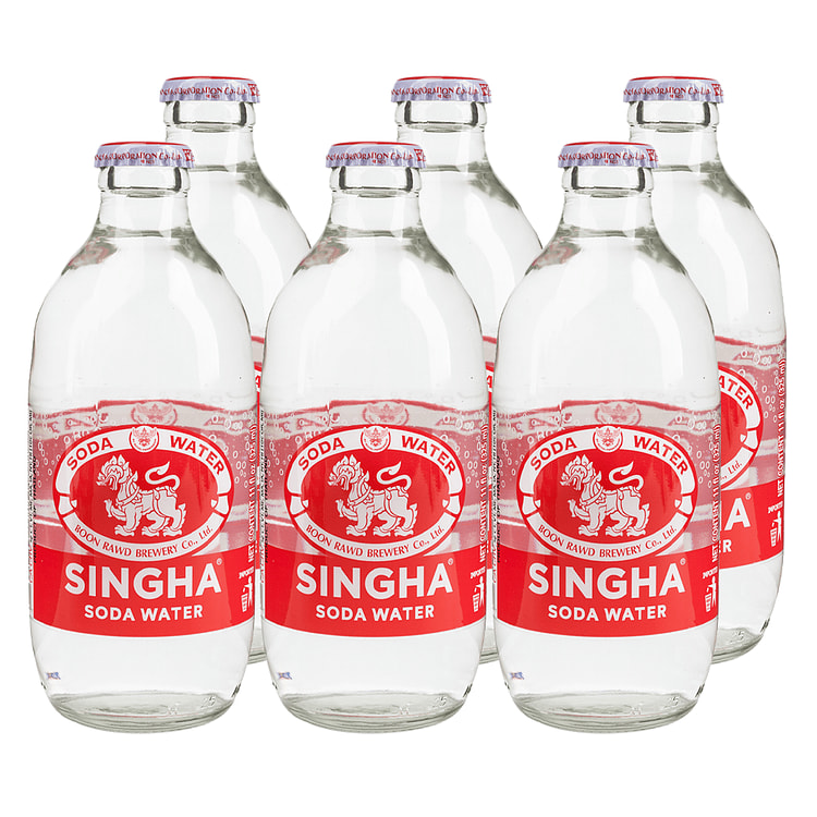 Singha Soda Water (Pack of 6) 325 ml