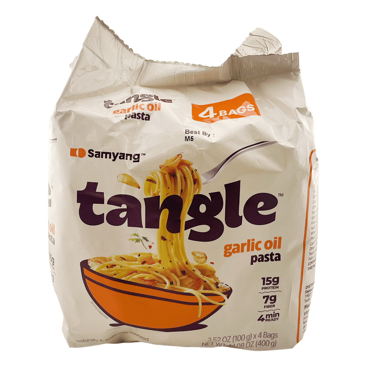 SAMYANG TANGLE Garlic oil Pasta 100 グラム*4 パック