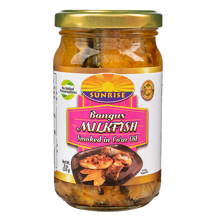 Sunrise Bottled Bangus Smoked In Corn Oil 220 g