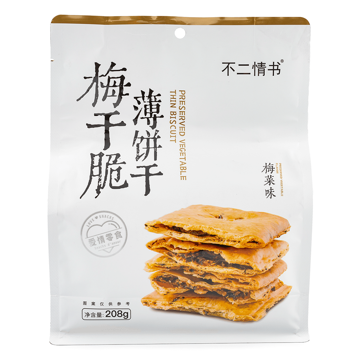 Buerqingshu Plum vegetable flavored biscuit 208 g