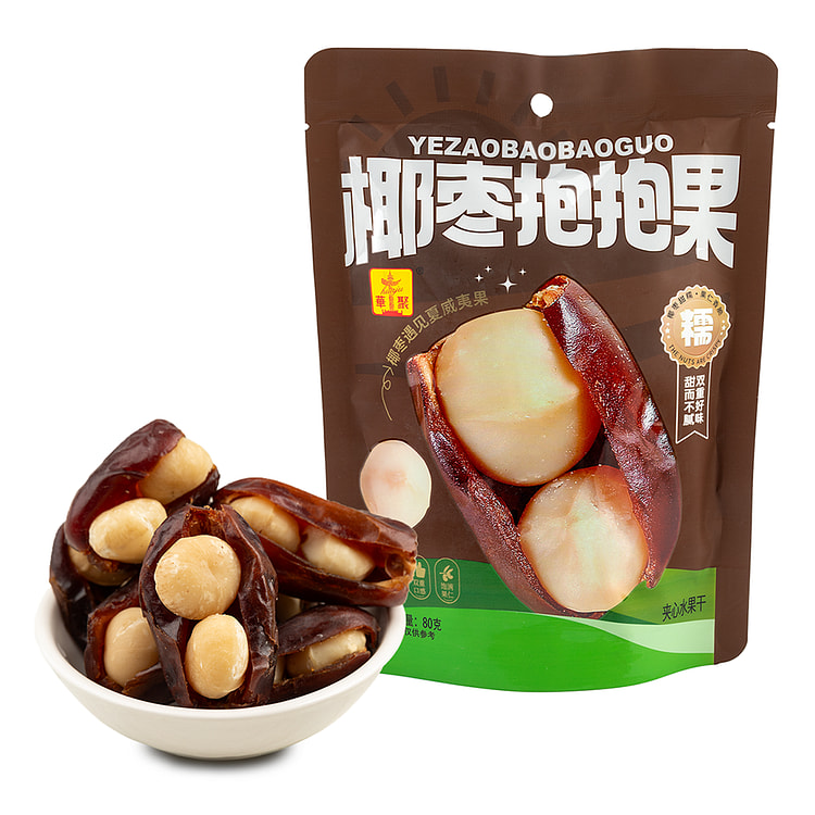 华聚 椰枣抱抱果【超干净配料表】 80 克