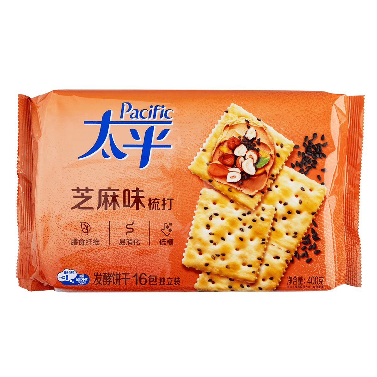 太平蘇打餅乾 - 芝麻味 400 克