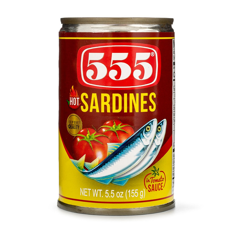 555 辣番茄酱沙丁魚罐头 5.5 盎司