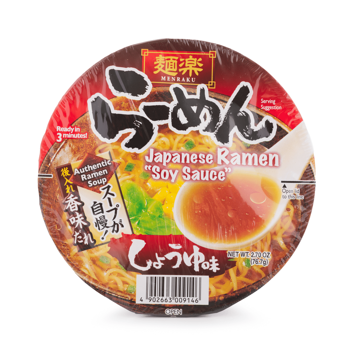 面乐 拉面 酱油风味 2.7 盎司