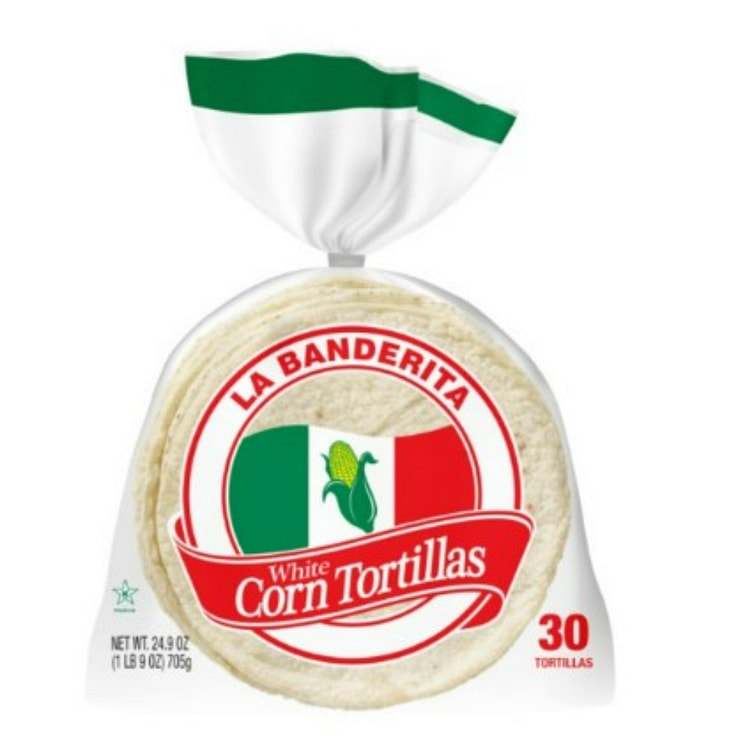 La Banderita White Corn Tortillas 30 unidad(es)