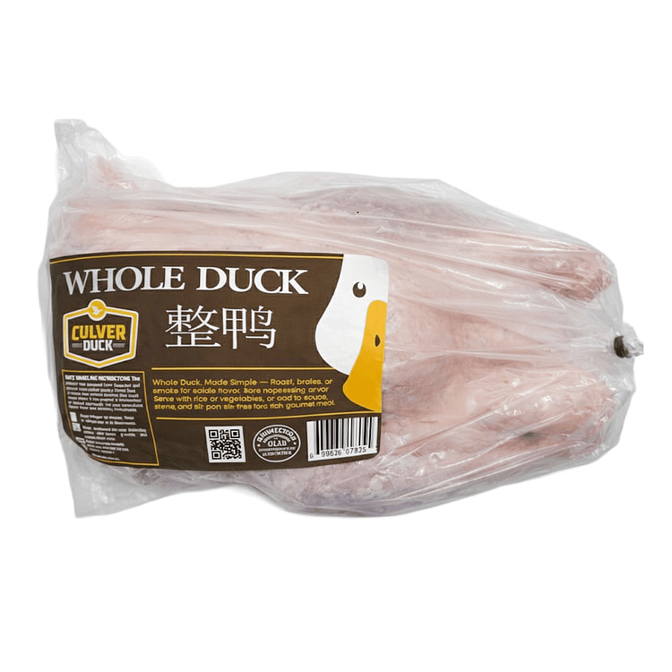Whole Duck (Head Off), Frozen 3.25-4.25 lb