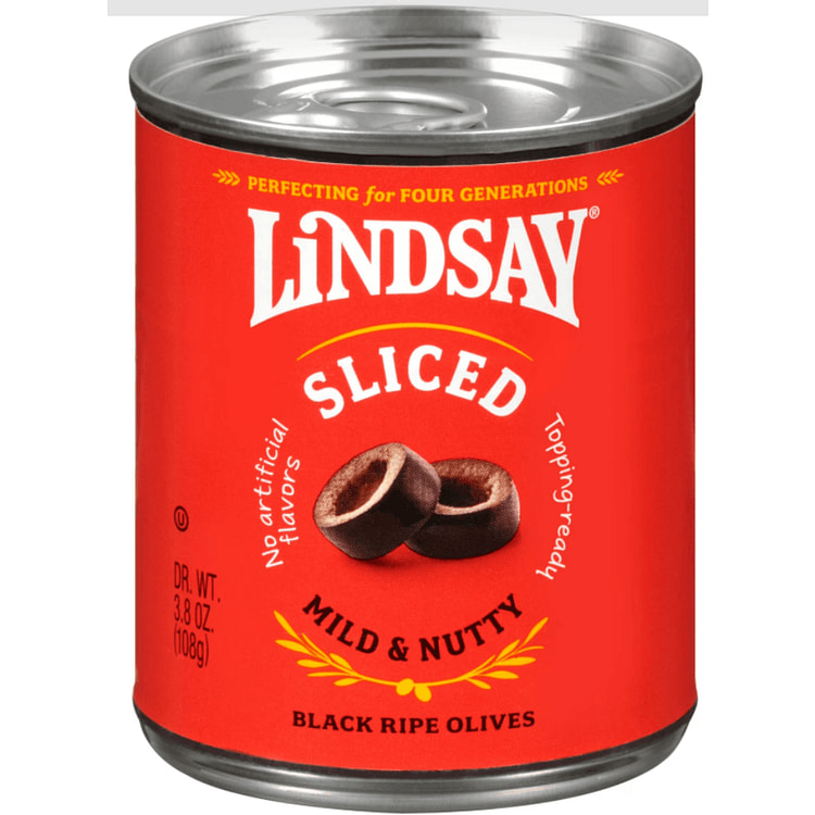 Lindsay 加州黑橄榄片 3.8 盎司