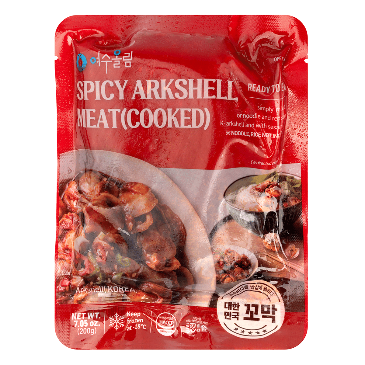 Jeollanam-do Cooked Seasoned Arkshell Meat 200 g