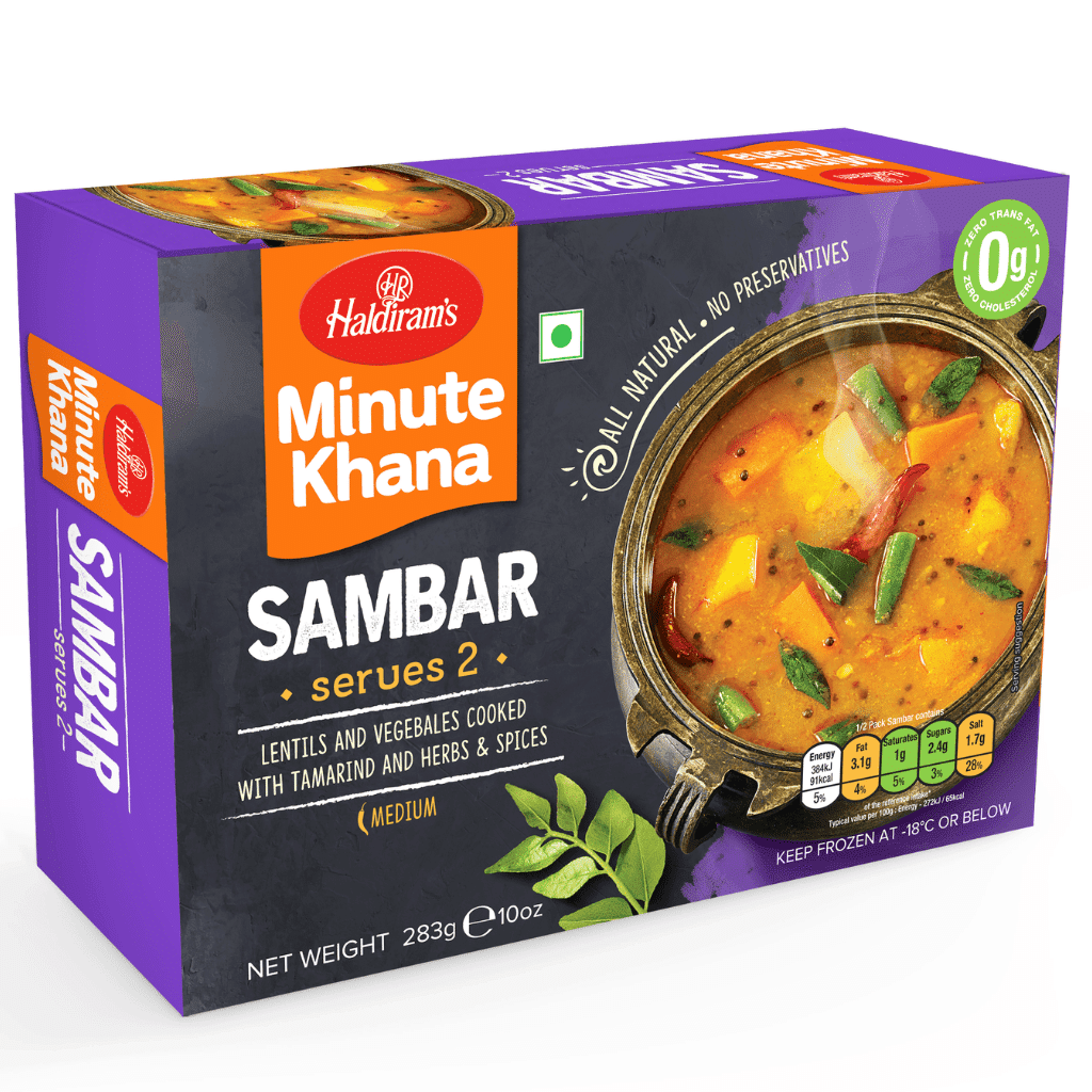 Haldiram's 印度香料扁豆炖蔬菜 中辣 冷冻 10 盎司