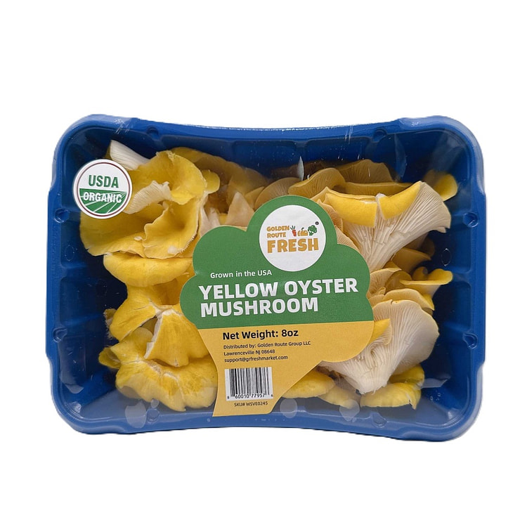 Organic Yellow Oyster Mushrooms 8 oz
