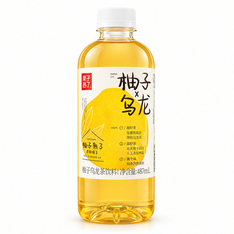 Trà Ô Long Bưởi Ripe Fruit 487 ml