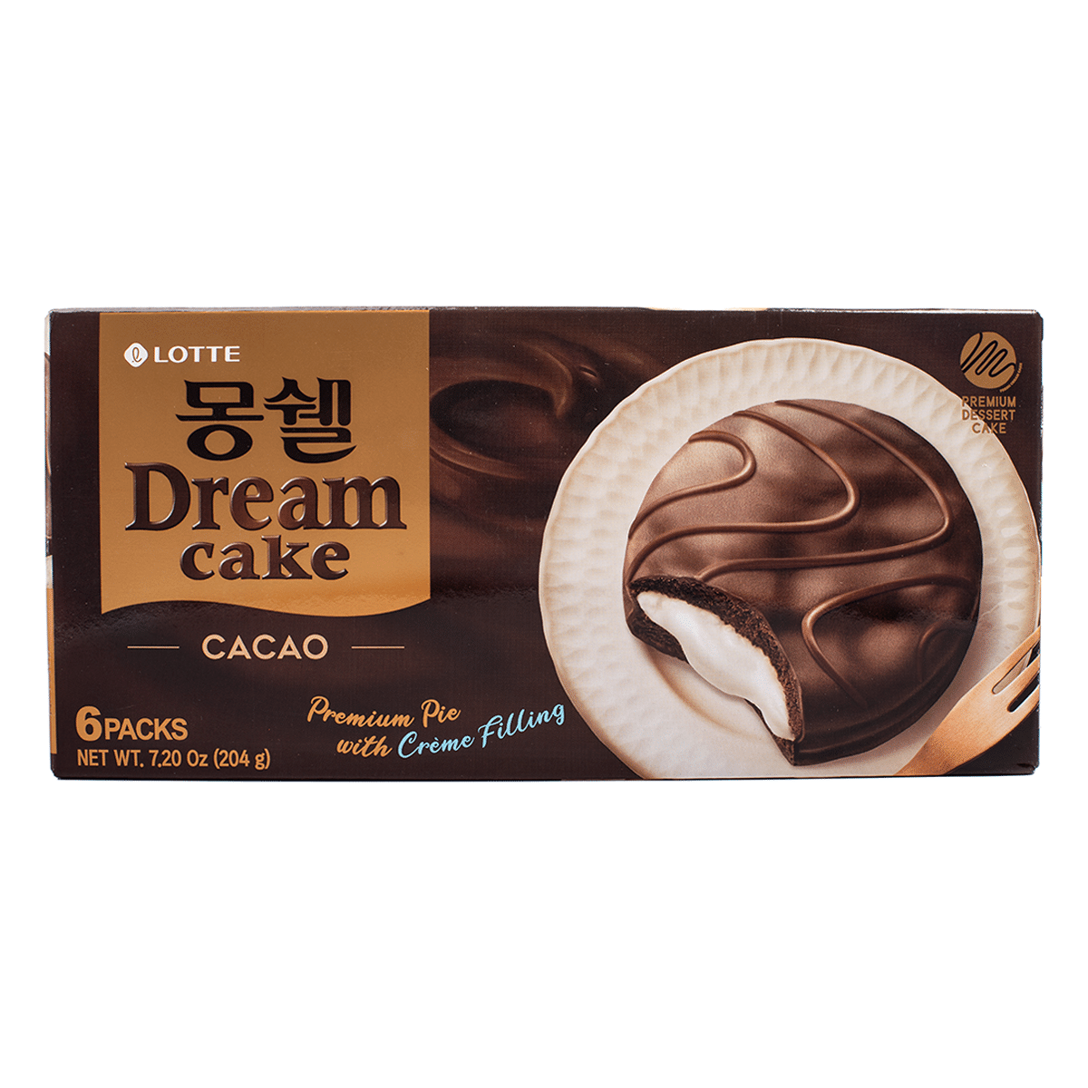 Bánh Mềm Cacao Kẹp Marshmallow Lotte 192 g