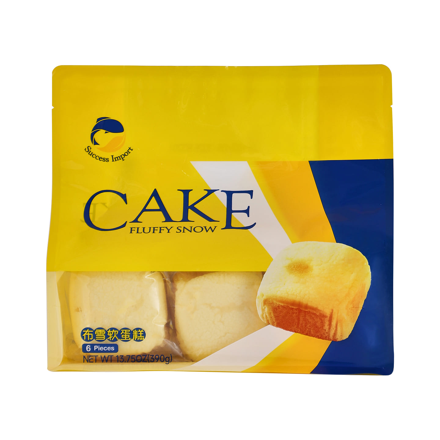 Fluffy Snow Cake 6pieces 390 grama(s)