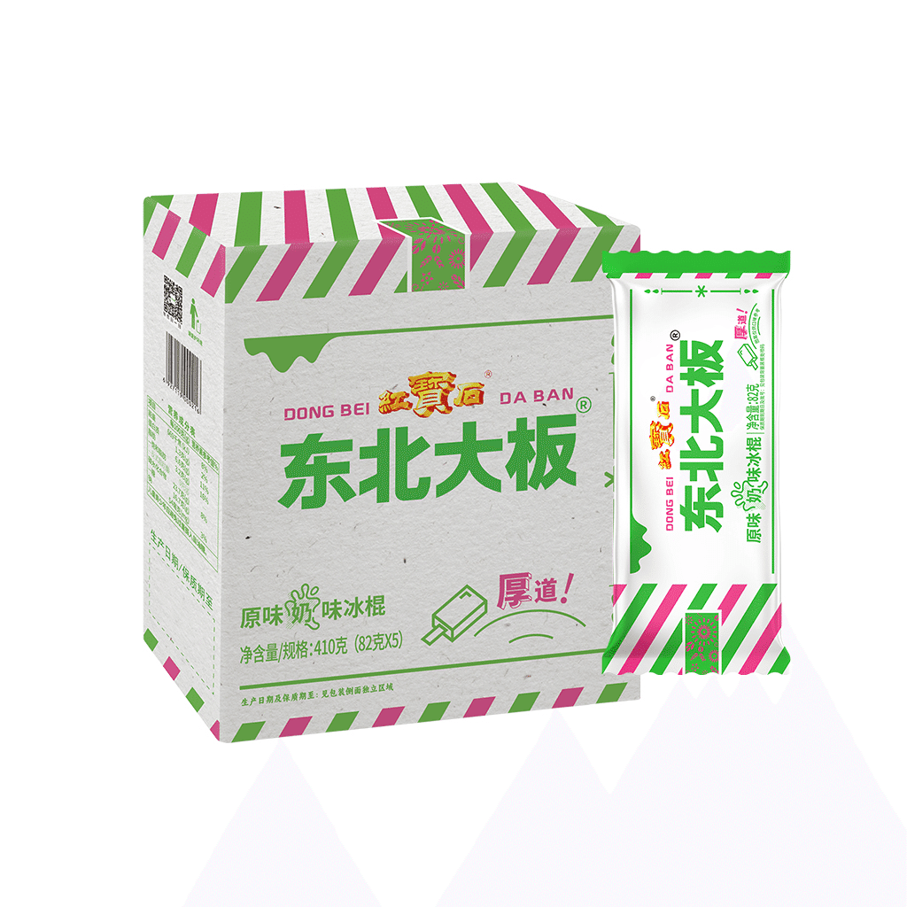 Dong Bei Da Ban Green Land Ice Cream, Milk Flavor 375 g