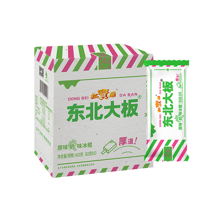 Dong Bei Da Ban Green Land Ice Cream, Milk Flavor 375 g