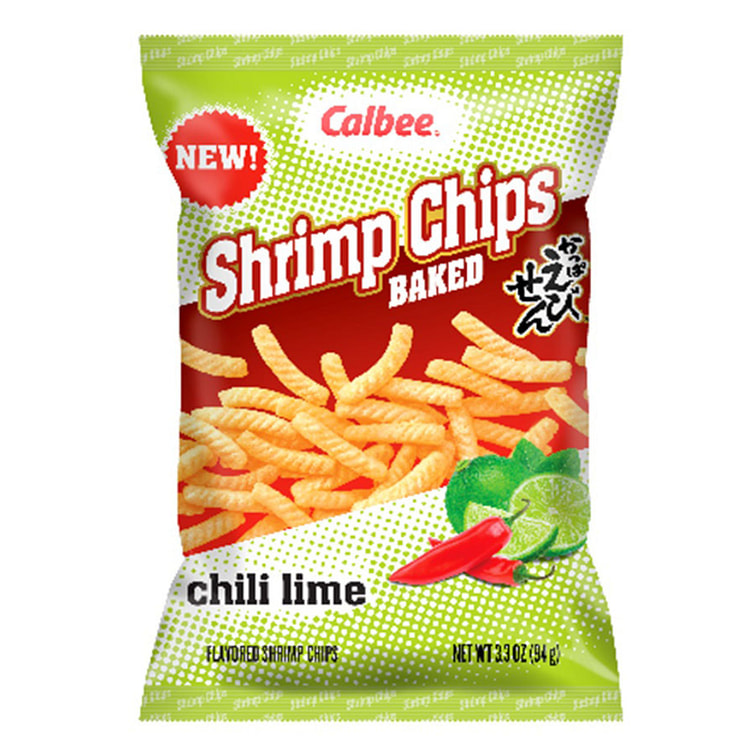 Calbee Shrimp Chips Chili Lime 3.3 oz