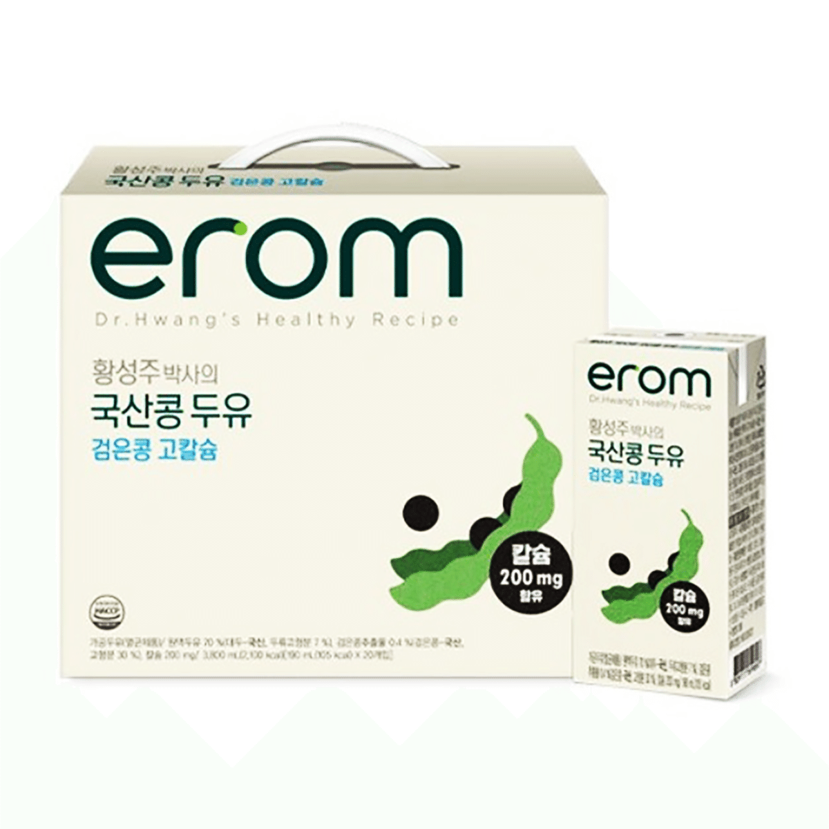 Erom Black Bean High Calcium Soy Milk 6.42 fl.oz*16 boxes