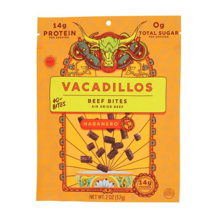 Vacadillos Berf Bites Habanero flavor 2 oz