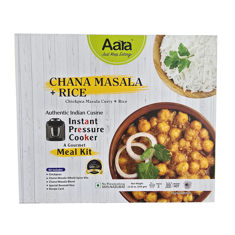 Aara Chana Masala & Rice Gourmet Meal Kit 324 克