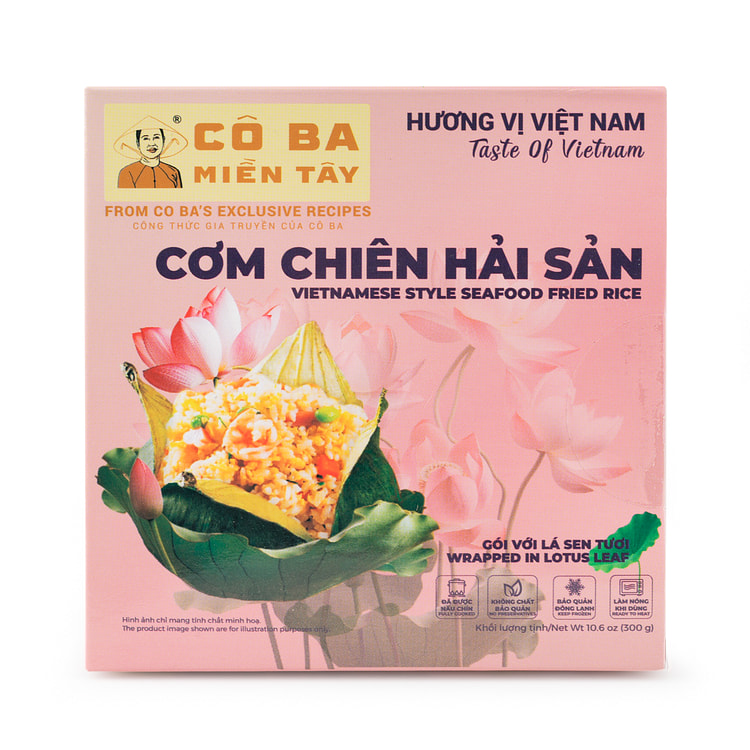 Co Ba Mien Tay Vietnamese Style Seafood Fried Rice, Frozen 10.6 盎司