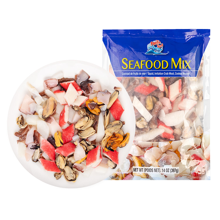 Mezcla de Mariscos de Calidad Premium, Congelada 14 onza(s)