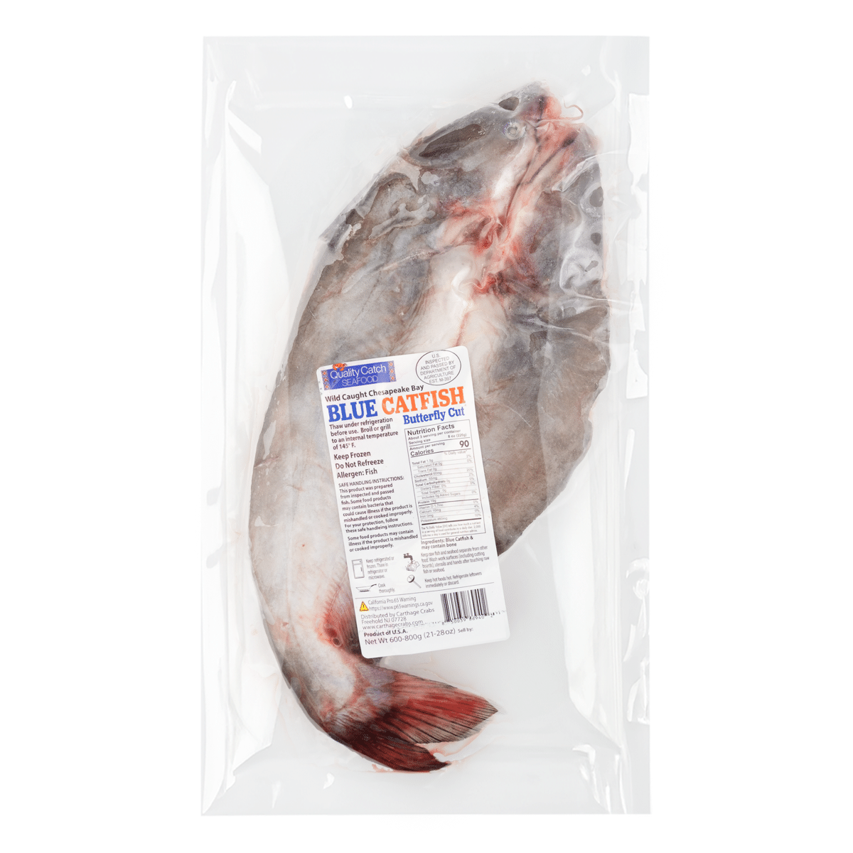 Bagre Inteiro Butterfly, Congelado 600-800 g