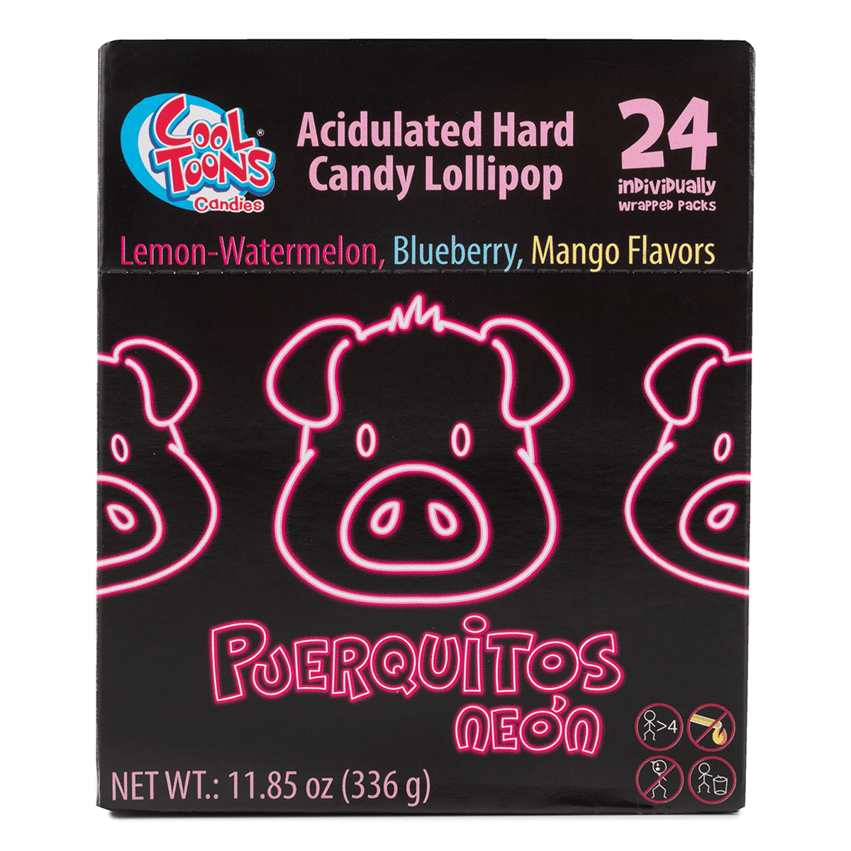 Cool Toons Candy Lollipop Individually wrapped assorted flavors 11.85 盎司