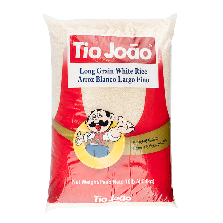 Arroz Branco Largo Fino Tio Joao 10 lb