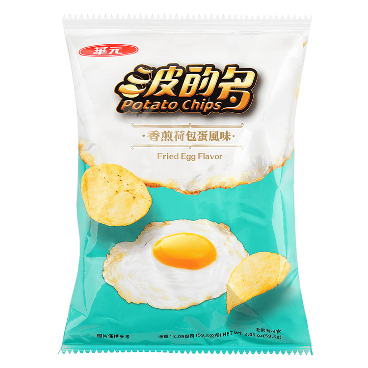 台湾华元 洋芋片 荷包蛋口味薯片 59.5 克