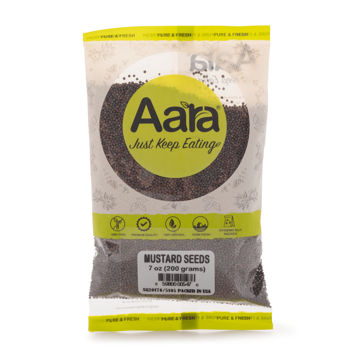 Sementes de Mostarda (Sarsoon) Aara 200 g