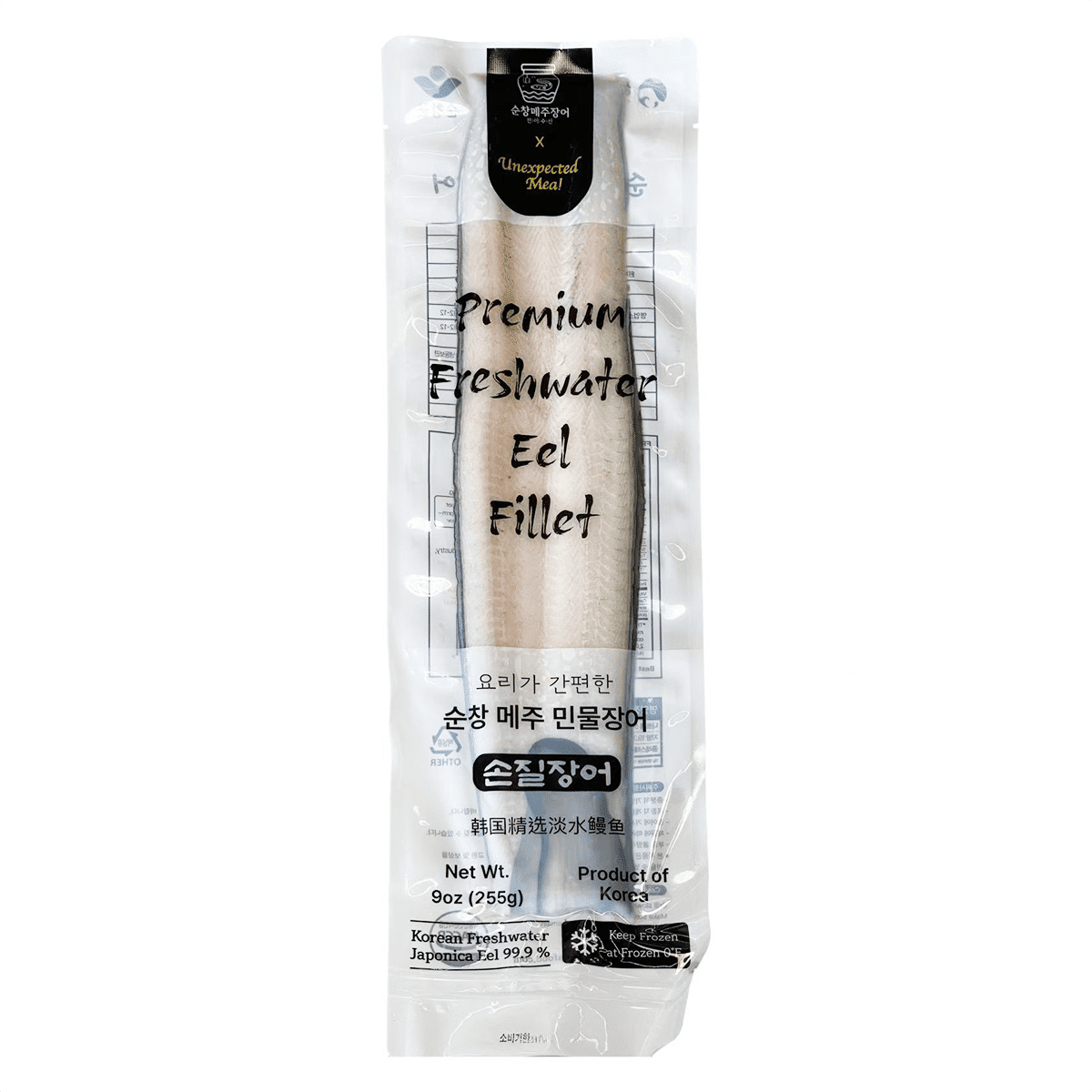 Unexpected Meal Korean Fresh Water Eel Fillet, Frozen 9 oz