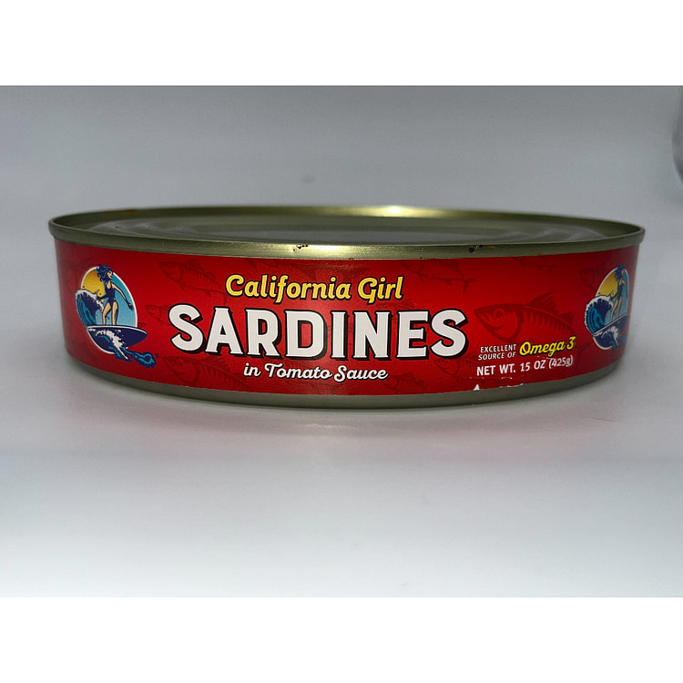 California Girl Sardines in Tomato Sauce 15 盎司