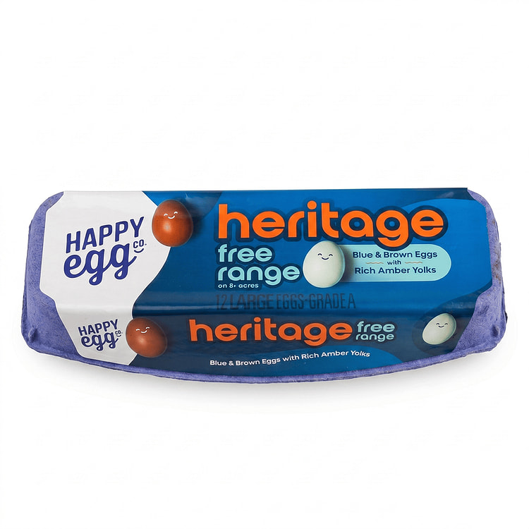 Happy Egg Huevo rojo y azul grado A 12 unidad(es)