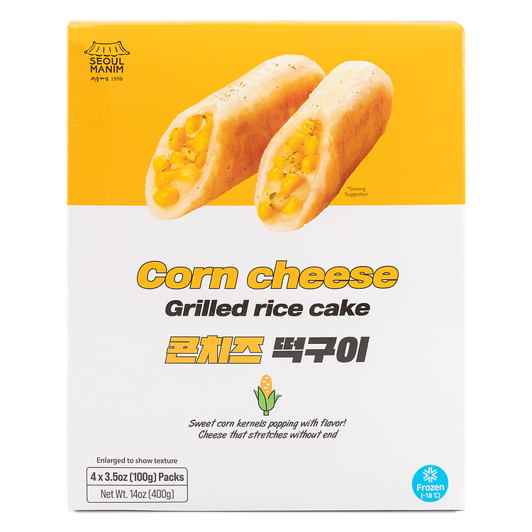 Seoul Manim Korean Grilled Rice Cake (Corn Cheese) 100 克*4 份
