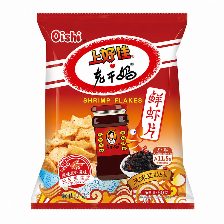 Oishi Shrimp Flavored Chips 60 g