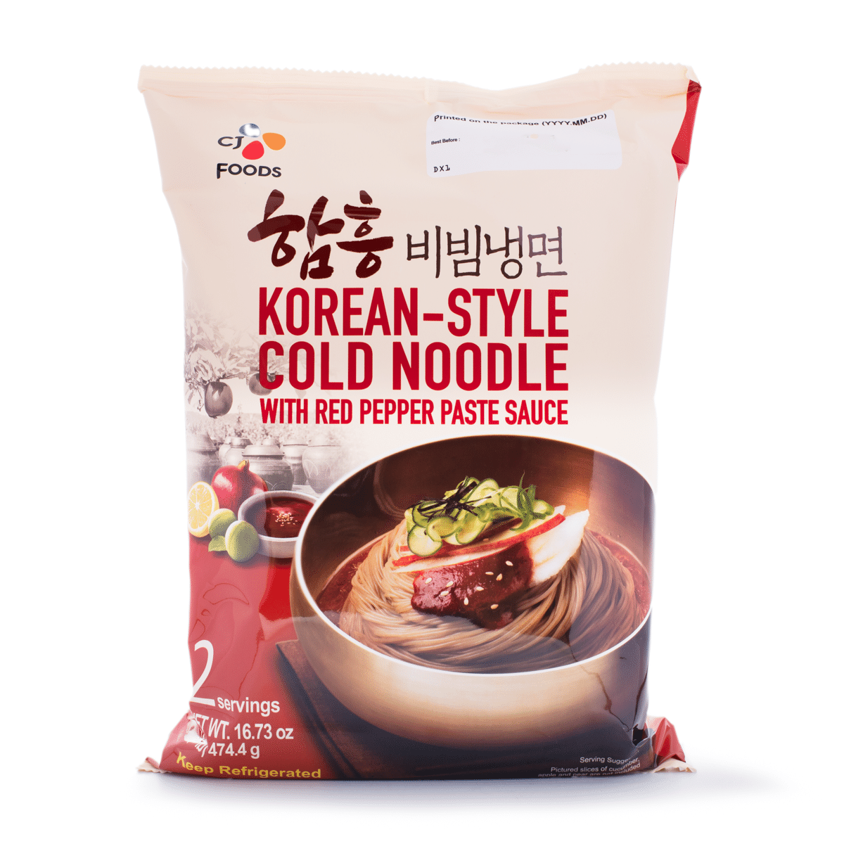 CJ Spicy Cold Noodle, Served for 2 People 460 g