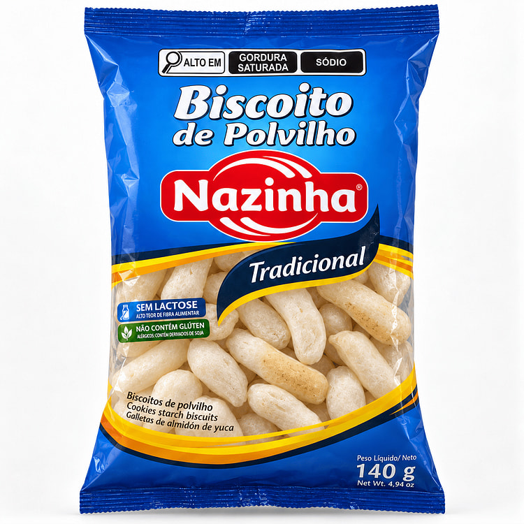 Nazinha Traditional Cassava Starch Biscuits 140 g