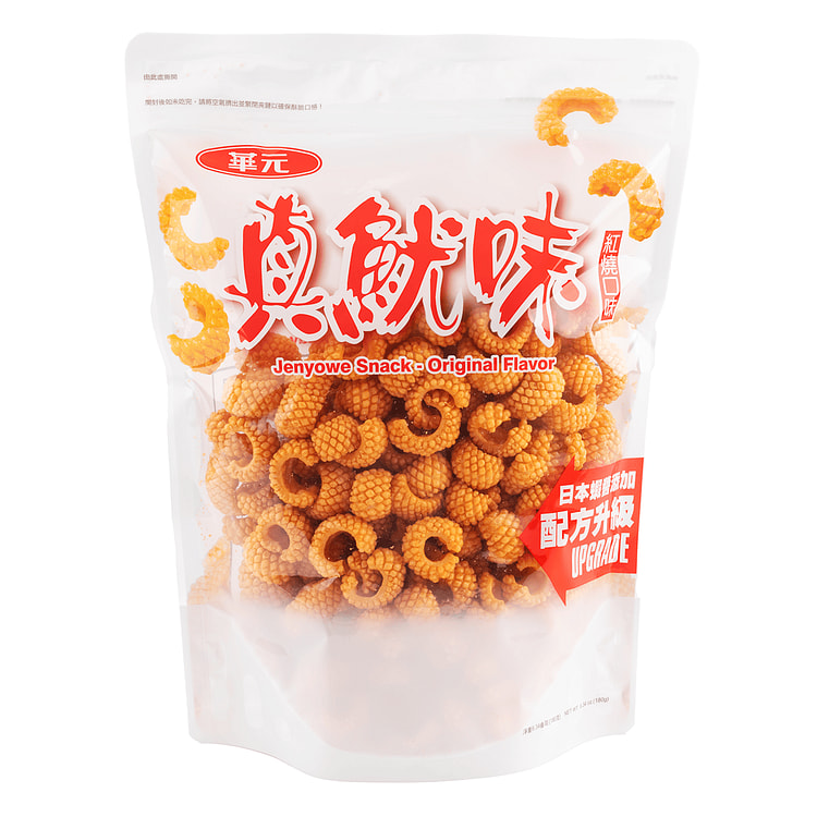 台湾华元 真鱿味 红烧口味虾条 180 克