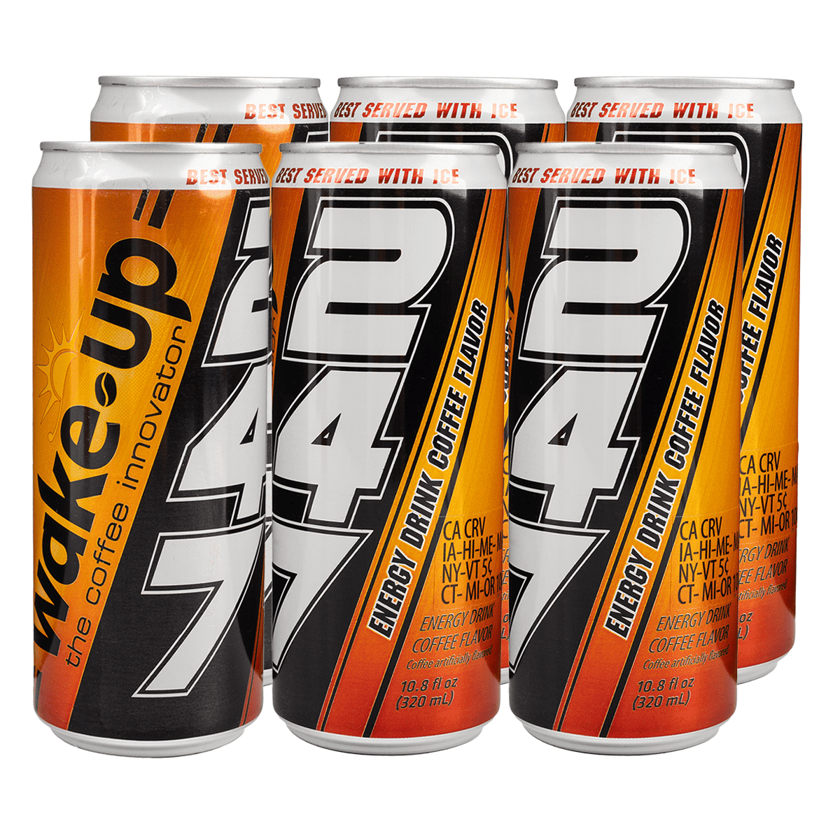 Wake-Up Energy Drink Coffee Flavor 10.8 液盎司*6 个