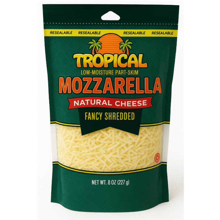 Tropical Cheese  Queijo Mussarela Ralado Natural Parcialmente Desnatado 8 o
