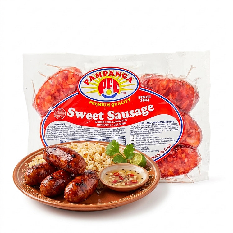 Pampanga Sweet Longanisa, Frozen 12 oz