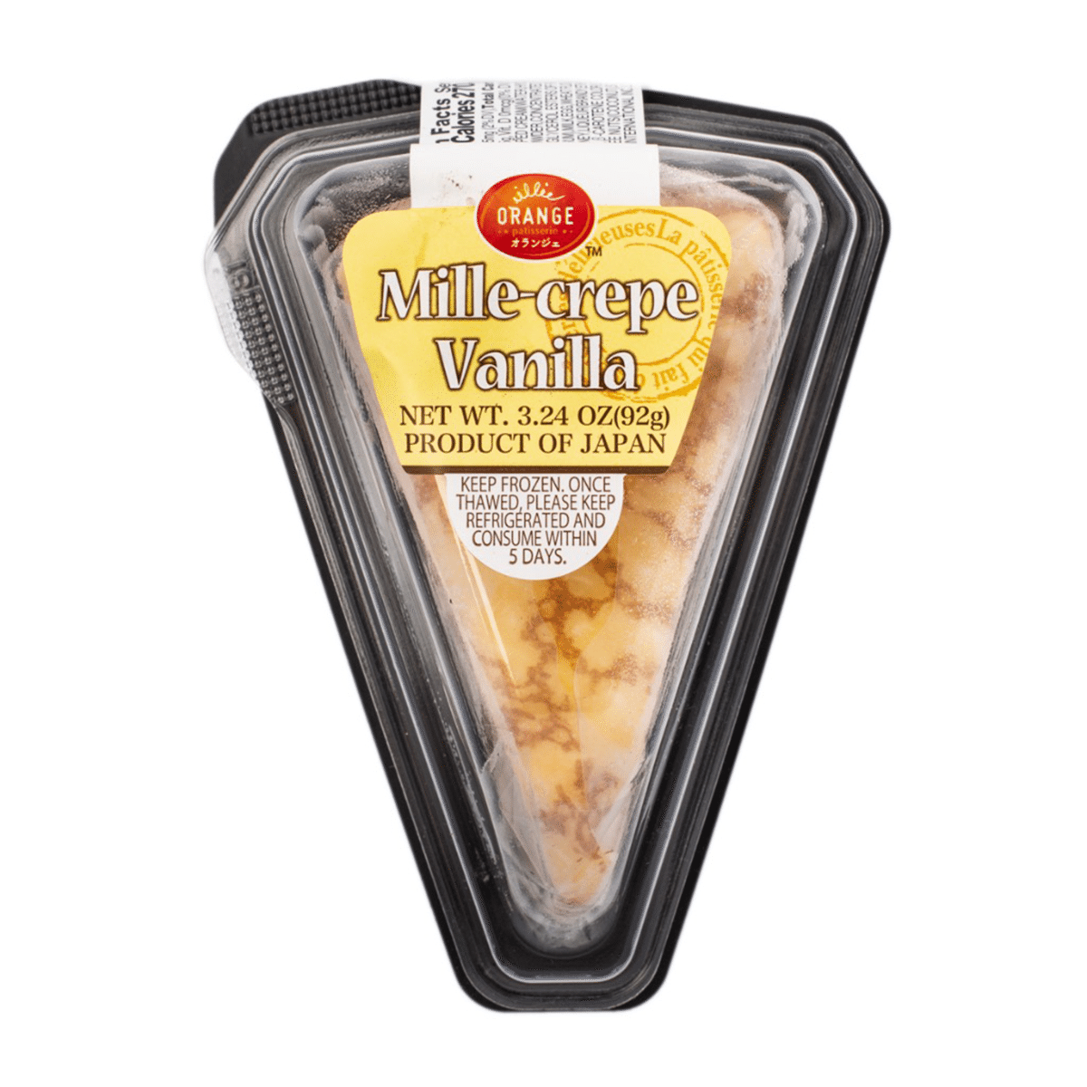 Orange Mille Crepe Vanilla, Frozen 92 g