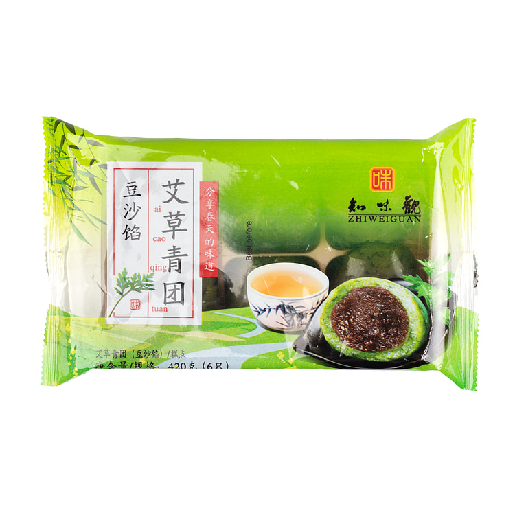 知味观 豆沙馅 艾草青团 杭州特产 冷冻 420 克