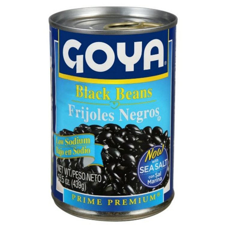 Goya Black Beans Low Sodium 15.5 oz