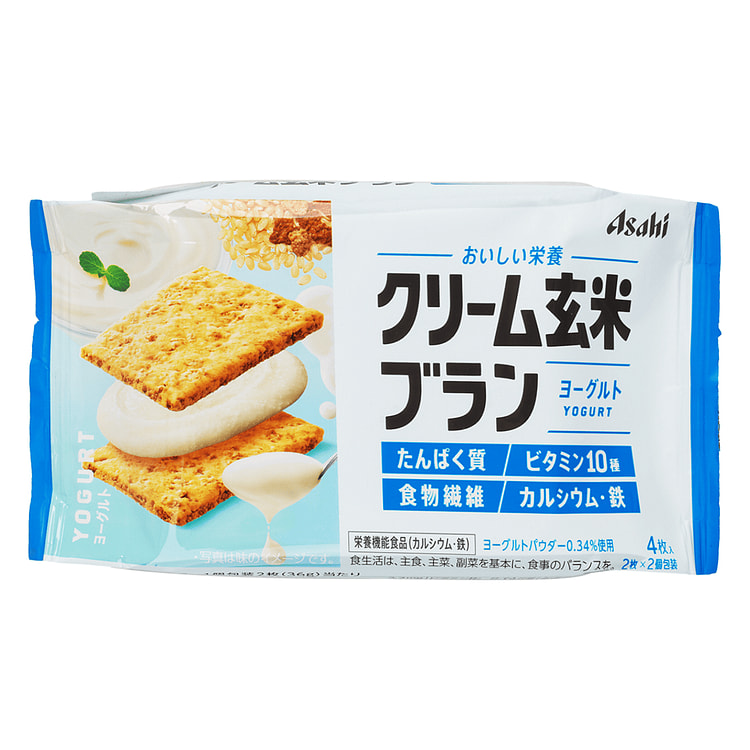 クリーム玄米ブラン ヨーグルト味 ４枚入り 72 グラム