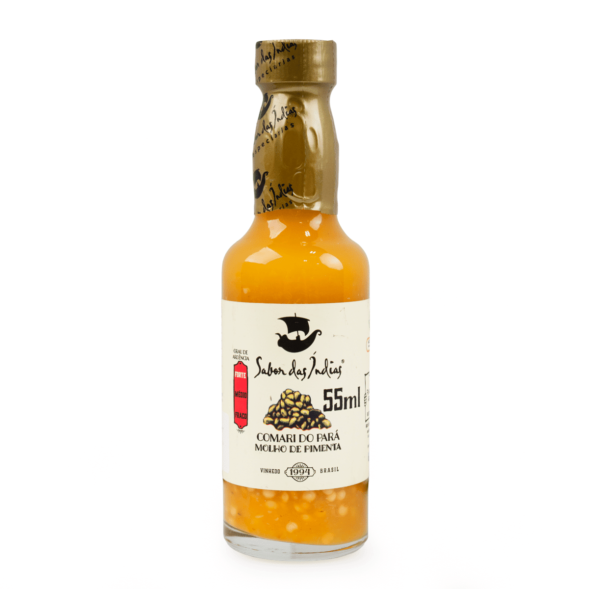 Molho de Pimenta Comari do Pará Sabor das Índias 55 ml